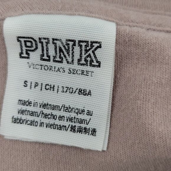 Pink Mauve shirt w/White&Orange stripes size S - Picture 2 of 7